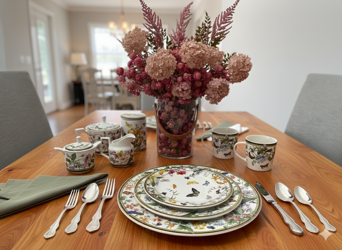 Dining & Decor: A Floral Embrace