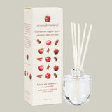 Aromabotanical Cinnamon Apple Spice reed diffuser with packaging on a white background