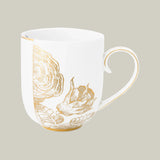 Porcelain mug from Pip Studio Royal White collection with blue floral design and gold accents.