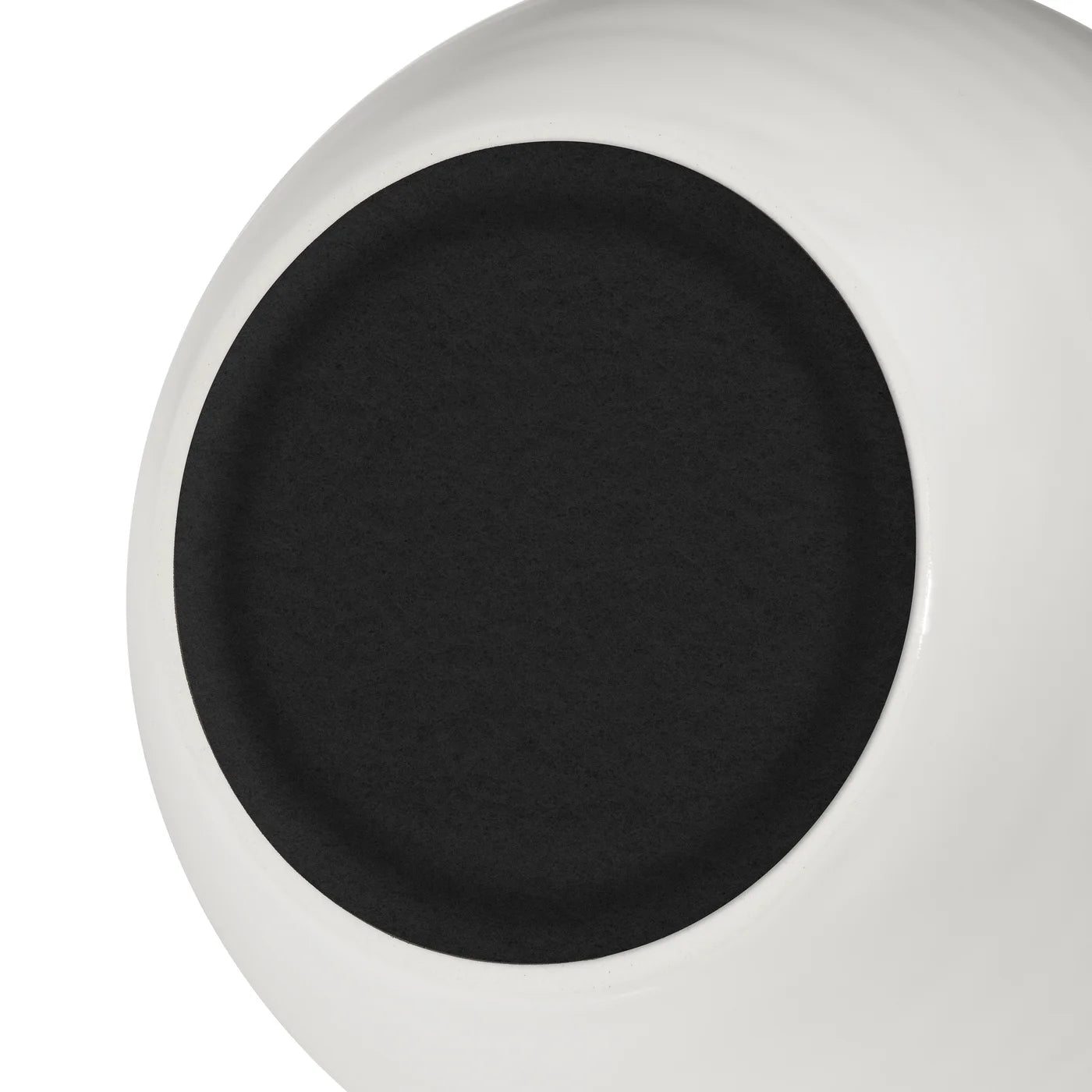 Close-up of the bottom of the vase with it's soft foam covering to ensure it prevents scratches.